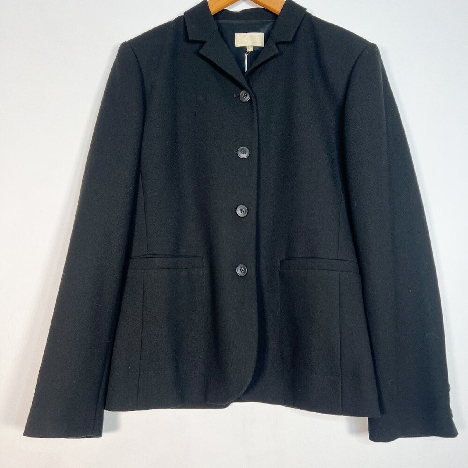G2000 Black 4-Button Structured Blazer Suit Jacket Womens 10 Nwt